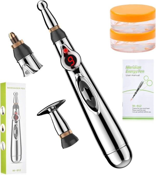 acupuncture pen, electronic pain relief therapy, meridian energy massager pen self massage tools muscle healing