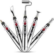 5 heads meridian energy massager pen self massage tools muscle healing