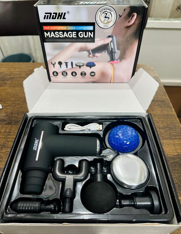 mdhl hot compress cold compress+ percussion massage gun 6 in 1