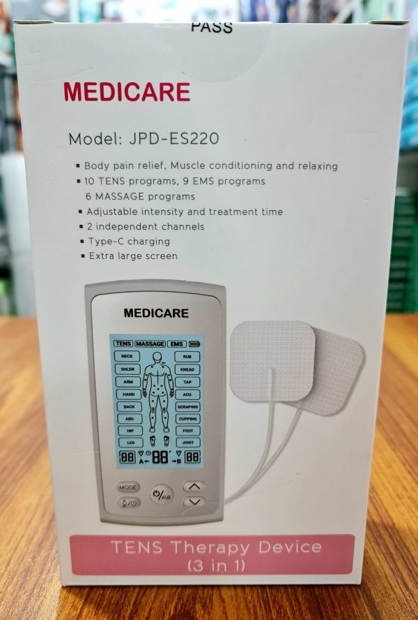 medicare 3 in 1 tens therapy device jpd es220